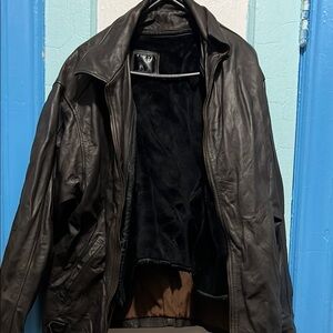 Men's Black Leather Jacket